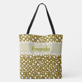 Tote Bag Points dalmatiens avec nom (5) (Dos)
