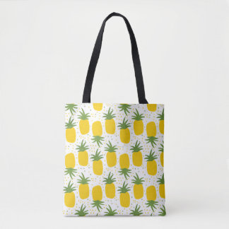 Tote Bag Points d'ananas : Conception de fruits d'été