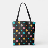 Tote Bag Points d'aquarelle multicolore 2 (Dos)