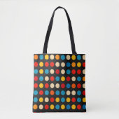Tote Bag Points de couleurs simples (Devant)