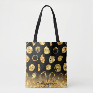 Tote Bag Points de pinceau d'or