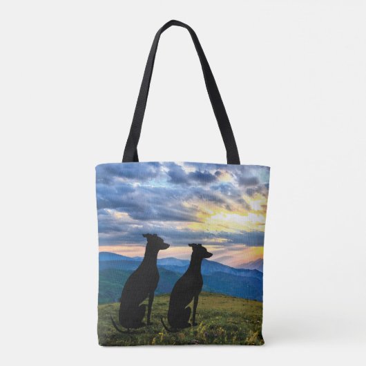 Tote Bag Points de vue - Coucher de soleil de Greyhound (Dos)