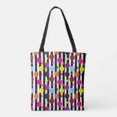 Tote Bag Points Et Bandes (Dos)