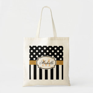 Tote Bag Points et bandes