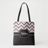 Tote Bag Points et Chevron (Devant)