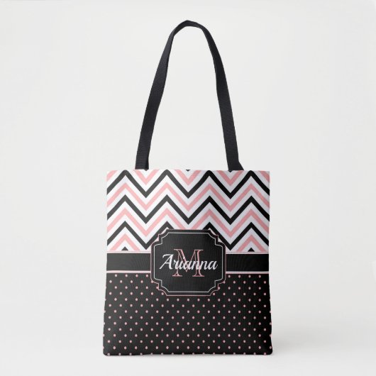 Tote Bag Points et Chevron (Devant)