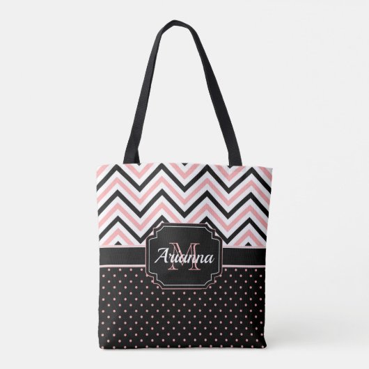 Tote Bag Points et Chevron (Dos)