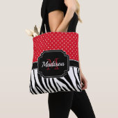 Tote Bag Points et copie de zèbre (De près)