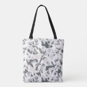 Tote Bag Points gris clair motif Abstrait tacheté (Dos)