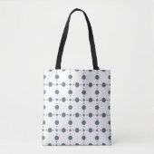 Tote Bag Points gris, motif à pois, points, pois (Devant)