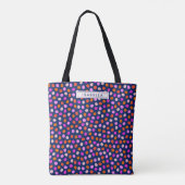 Tote Bag Points mignons Points Bleu Clair Violet Personnali (Dos)