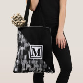 Tote Bag Points monogrammes et rétro (De près)
