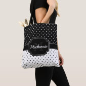 Tote Bag Points noirs et blancs (De près)