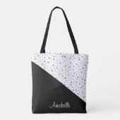 Tote Bag Points noirs et blancs (Dos)
