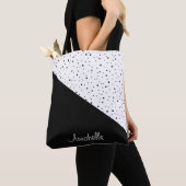 Tote Bag Points noirs et blancs (De près)
