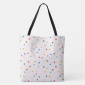Tote Bag Points peints colorés (Dos)