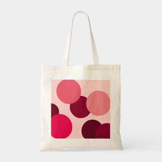 Tote Bag Points roses de géométrie (Devant)