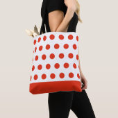 Tote Bag Points rouges élégants (De près)