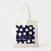 Tote Bag Points super #5 avec monogramme (Devant)