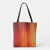 Tote Bag Points verticaux orange électrique sur une fourre- (Dos)