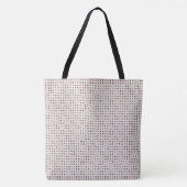 Tote Bag Points verts et roses (Devant)