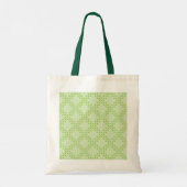 Tote Bag Points verts plats et Motif ovale (Dos)