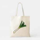Tote Bag Poireau vert simple légume (Dos)
