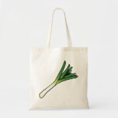 Tote Bag Poireau vert simple légume (Devant)