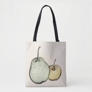 Tote Bag Poires asiatiques par Kōno Bairei