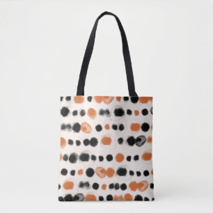 Tote Bag Pois Abstraits : Géométrie aquarelle.