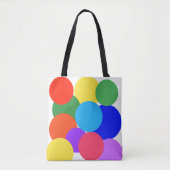 Tote Bag Pois arc-en-ciel (Devant)