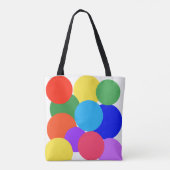 Tote Bag Pois arc-en-ciel (Dos)