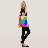 Tote Bag Pois arc-en-ciel (Sur le modèle)