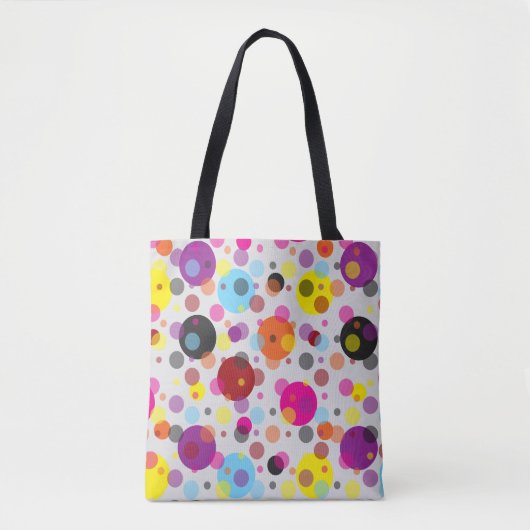 Tote Bag Pois coloré (Devant)
