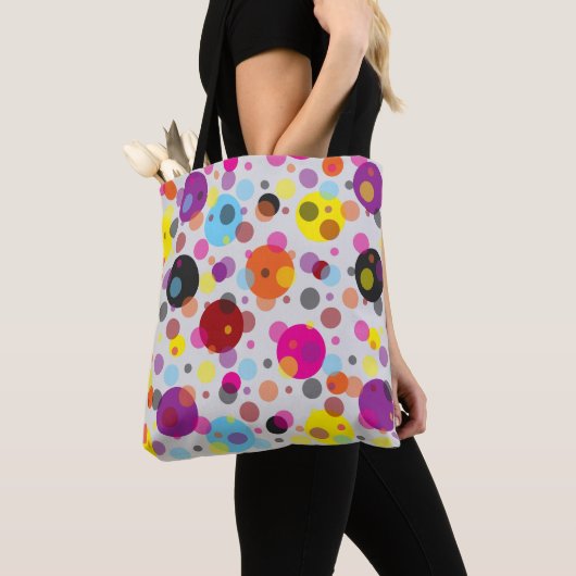 Tote Bag Pois coloré (De près)