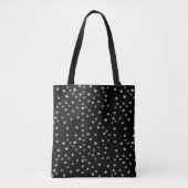 Tote Bag Pois d'argent et d'or (Devant)