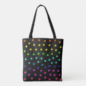 Tote Bag Pois en Rainbow Reed Metallic Design (Dos)