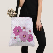 Tote Bag Pois et fleurs (De près)