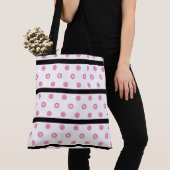 Tote Bag Pois et rayures (De près)
