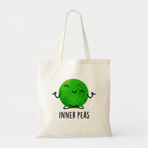 Tote Bag Pois intérieurs amusant Méditant touron de pois