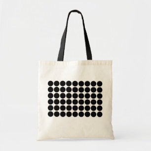 Tote Bag Pois noirs en blanc