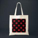 Tote Bag Pois rouge et noir<br><div class="desc">Pois rouge et noir</div>