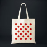 Tote Bag Pois rouges et blancs<br><div class="desc">Pois rouges et blancs</div>