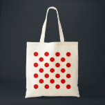 Tote Bag Pois rouges et blancs<br><div class="desc">Pois rouges et blancs</div>