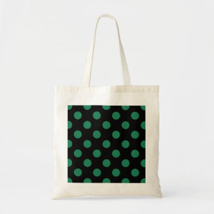 Tote Bag Pois vert et noir