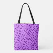 Tote Bag Pois violets de lavande (Dos)