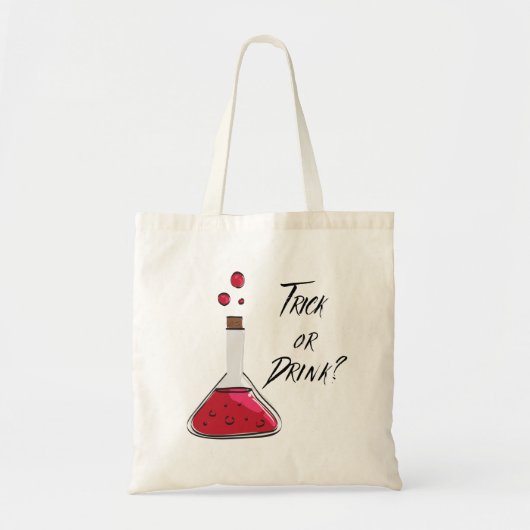 Tote Bag Poison Bouteille Adulte Halloween Trick Ou Boire (Devant)