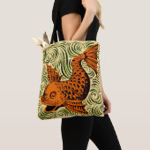 Tote Bag Poisson Antique Carrelage Ancien art (De près)