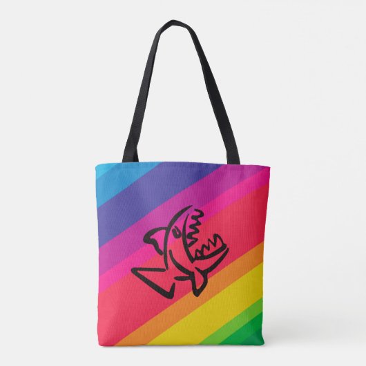 Tote Bag Poisson arc-en-ciel (Dos)