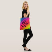Tote Bag Poisson arc-en-ciel (Sur le modèle)